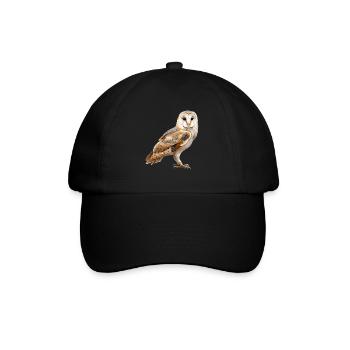 Barn Owl Schleiereulen Schleiereule - Baseball Cap - black/black - Front