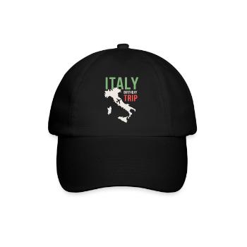 Italy Birthday Trip - Baseball Cap - black/black - Front