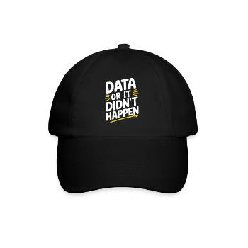 Data Analyst Data Scientist Data Engineer - Data - Baseball Cap - black/black - Front