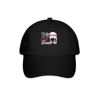 Mother's Day Best Mom Wife Gift Favorite Mom - Baseball Cap - black/black - Front
