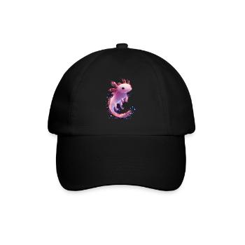 Mystical Glowing Axolotl for Animal Lovers - Baseball Cap - black/black - Front