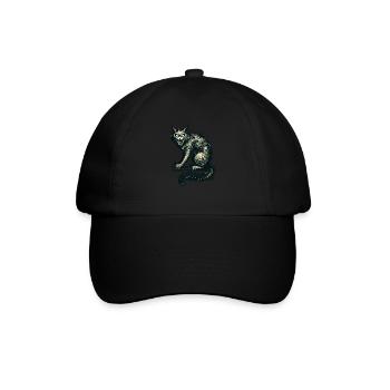 Magical Witch Cat Horrific Horror Cat - Baseball Cap - black/black - Front