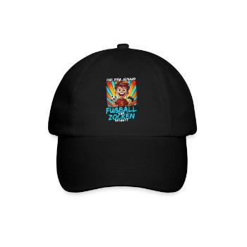 Football and Gaming Birthday Boy 5 Years - Baseball Cap - black/black - Front
