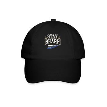 Barber Shop Vibes and Classic Haircuts for - Baseball Cap - black/black - Front