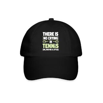 Funny Tennis Player Racket There - Baseball Cap - black/black - Front