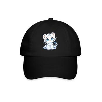 White Tiger Weißer Tiger - Baseball Cap - black/black - Front
