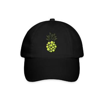 Raquette de joueur de tennis drôle - Casquette classique - noir/noir - Devant