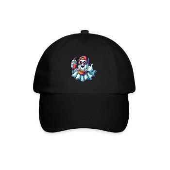 Boo-Jee Fantôme Drôle Fantôme à la mode - Casquette classique - noir/noir - Devant