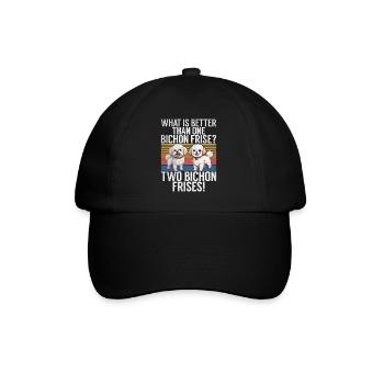 Bichon Frise Gifts - Baseball Cap - black/black - Front