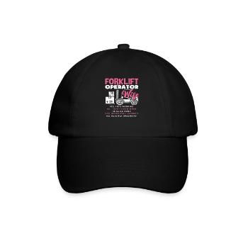 Forklift Driver Woman Funny Saying - Baseball Cap - black/black - Front
