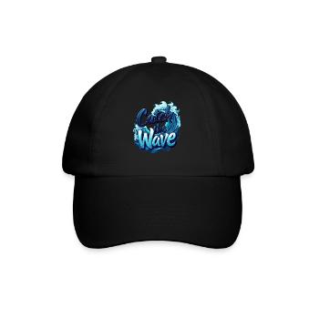 Catch the Wave für einen Surfer Wellenreiter - Baseballkappe - Schwarz/Schwarz - Vorne