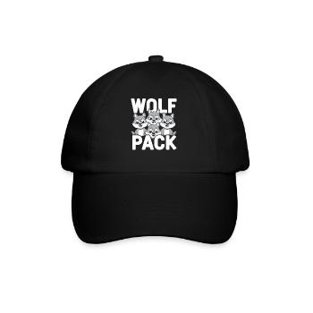 Wolf Group Design Wolf Pack - Baseball Cap - black/black - Front