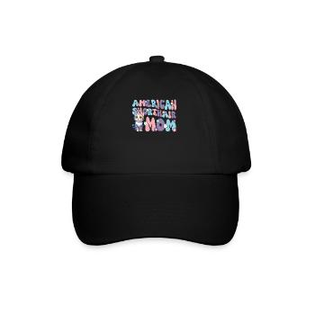 American Shorthair Groovy Shorthair Mom - Baseball Cap - black/black - Front