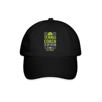 Drôle de joueur de tennis Raquette Tennis - Casquette classique - noir/noir - Devant