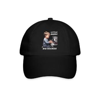 PIANO BOY LITTLE HANDS BIG SOUNDS - Baseball Cap - black/black - Front