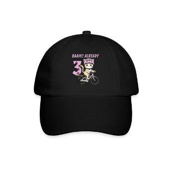 VÉLO CHAT BAAM !! DÉJÀ TROIS - Casquette classique - noir/noir - Devant