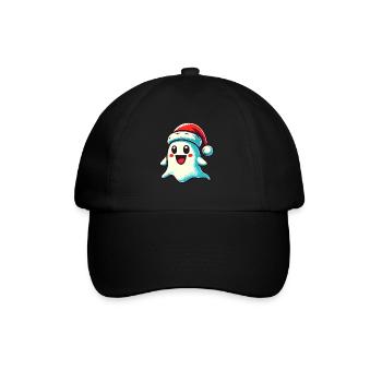 Cute Christmas Ghost Last Minute Costume - Baseball Cap - black/black - Front