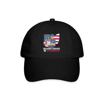 Delivery Service OH Debate  Harris Eating - Baseball Cap - black/black - Front