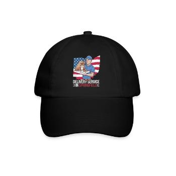 Delivery Service OH Debate  Harris Eating - Baseball Cap - black/black - Front