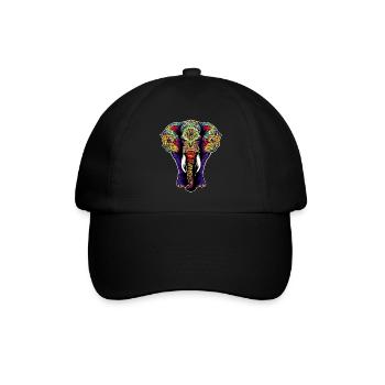 Éléphant - Casquette classique - noir/noir - Devant