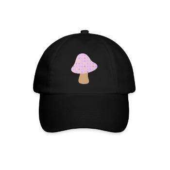 Champignon Brun Pois Pois Pastel Woodland Pépinière - Casquette classique - noir/noir - Devant