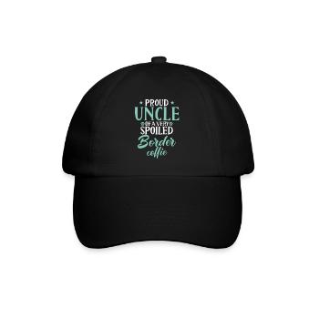 Border Collie Gifts - Baseballkappe - Schwarz/Schwarz - Vorne