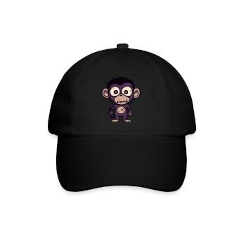 Monkey Halloween Zombie - Baseball Cap - black/black - Front