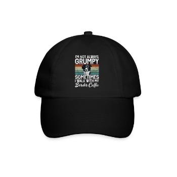 Cadeaux Border Collie - Casquette classique - noir/noir - Devant