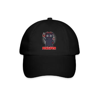 Halloween Costume Kids MUZIFER Funny - Baseball Cap - black/black - Front