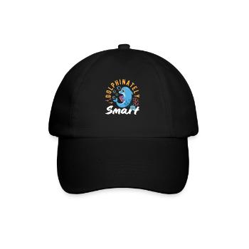 Dolphinately Smart Taucherfreund - Baseballkappe - Schwarz/Schwarz - Vorne