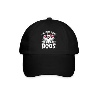 Fantôme d’Halloween, je suis juste là pour les huées - Casquette classique - noir/noir - Devant