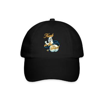 Freak In The Sheet Funny Ghost Design - Baseball Cap - black/black - Front