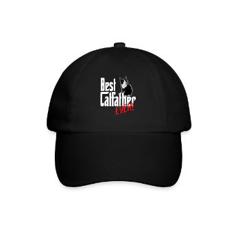 Chat Papa Meilleur Catfather Jamais Fou Chat Père Kitty - Casquette classique - noir/noir - Devant