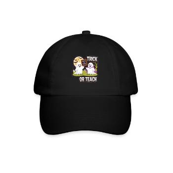 Trick Or Teach Halloween Teachers - Baseball Cap - black/black - Front