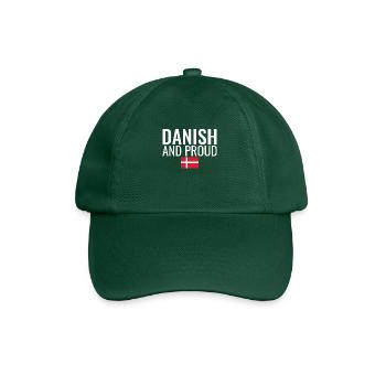 Danish And Proud Denmark Danish Flag Dane - Baseball Cap - bottle green - Front
