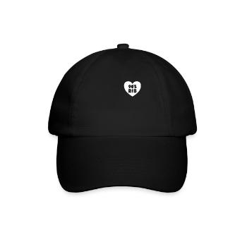 Liebe 90er R&B Red Heart Vintage Musik 90er R&B - Baseballkappe - Schwarz/Schwarz - Vorne