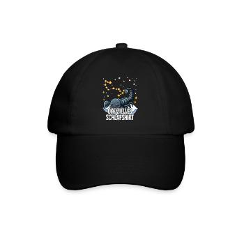 Offizielles Schlafshirt Sternzeichen Skorpion - Baseballkappe - Schwarz/Schwarz - Vorne