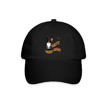 Happy Gnome-Oween Funny Halloween Saying - Baseball Cap - black/black - Front