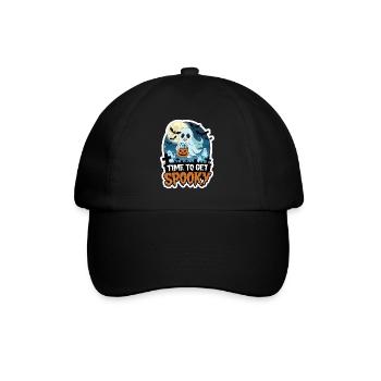 Cute Halloween Ghost Halloween - Baseball Cap - black/black - Front