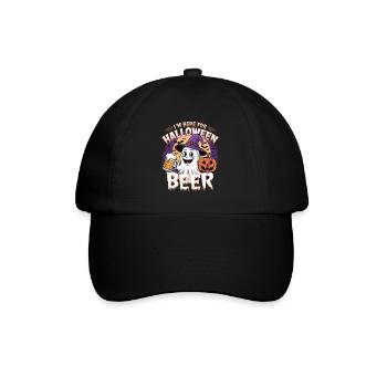 Lustiger Geist I'm here for Halloween Beer - Baseball Cap - black/black - Front