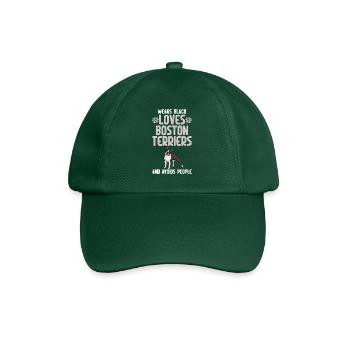 Cadeaux Boston Terrier - Casquette classique - vert bouteille - Devant