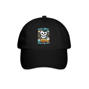 Halloween Costume Kids TRICK OR TREAT BRUSH YOUR - Baseball Cap - black/black - Front