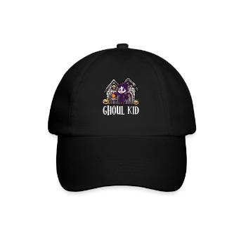 Halloween Party GHOUL KID Funny Girl - Baseball Cap - black/black - Front