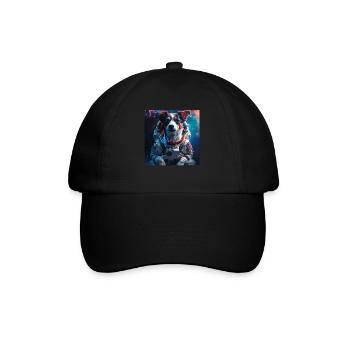 Chien - Casquette classique - noir/noir - Devant