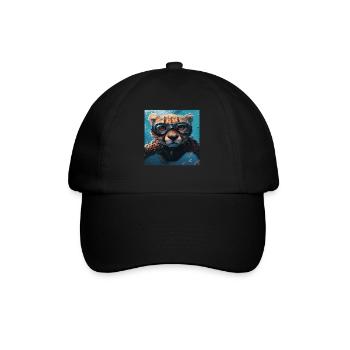 Gepard - Baseballkappe - Schwarz/Schwarz - Vorne