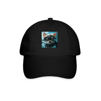 Chien - Casquette classique - noir/noir - Devant