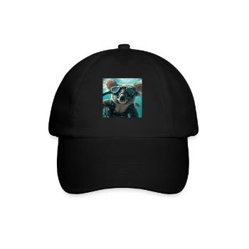 Koala - Baseball Cap - black/black - Front