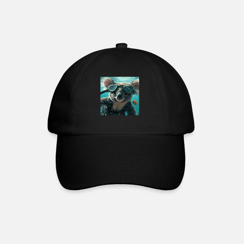 Koala - Baseballkappe - Schwarz/Schwarz