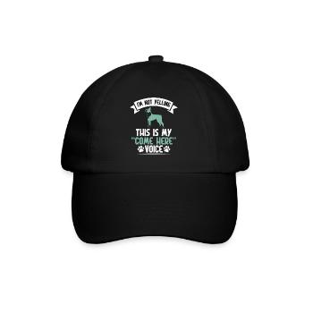 Boston Terrier Gifts - Baseballkappe - Schwarz/Schwarz - Vorne