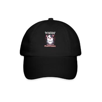 Meerschweinchen Mein Bester Freund Ist Ein Keuchender Flauschball - Baseballkappe - Schwarz/Schwarz - Vorne